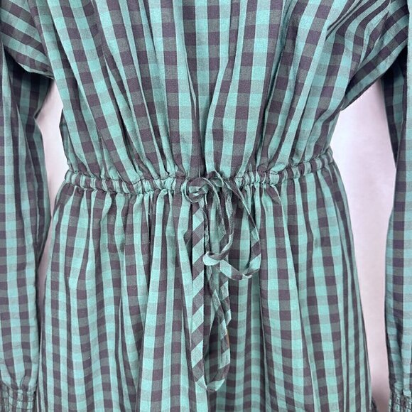 NWOT Draper James RSVP Long Sleeve Tiered Green & Black Plaid Dress Size - XXL - Picture 8 of 16